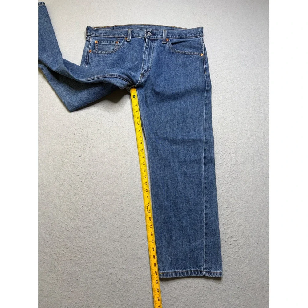 Levi's 505 Jeans Mens 38x29 Blue Regular Fit Straight Leg Denim Pants